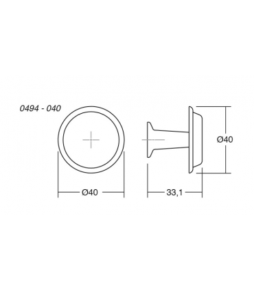 Bouton LAND 0494 dessin technique