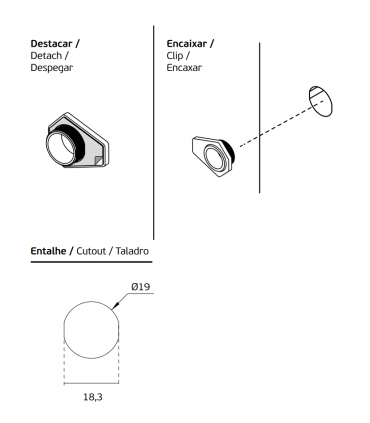 Paire de poignée Archi Sketch