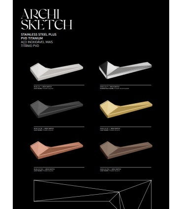 Rosace de fonction pour poignée Archi Sketch