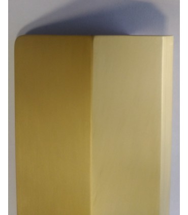 Poignée aileron en aluminium profilé finition champagne