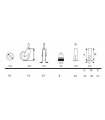 Fiche technique pour la roulette Ø 50mm.