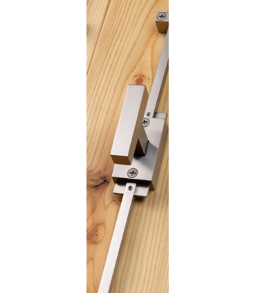 Crémone de porte ou fenêtre avec tringle carrée