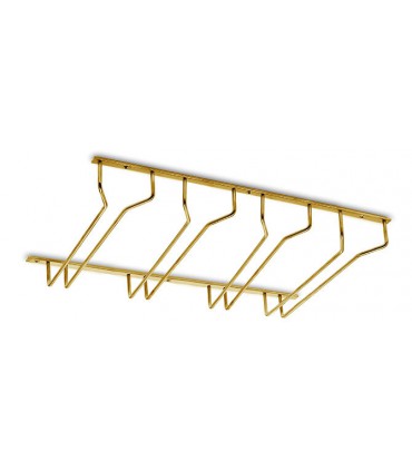 Râtelier 4 lignes de verres à suspendre longueur 500 mm