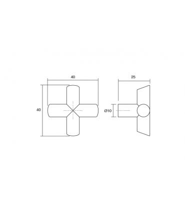 Poignée bouton Equis 0614