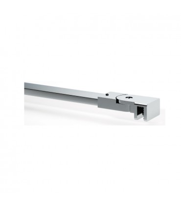 Raidisseur articulé tube rectangulaire chrome brillant