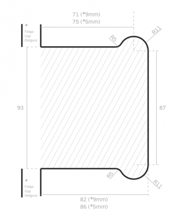 Set de 2 Charnières hydrauliques pour porte en verre