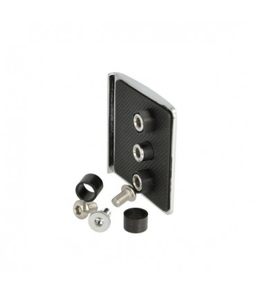Plaque de recouvrement montage sur verre de la charnière série Obsession
