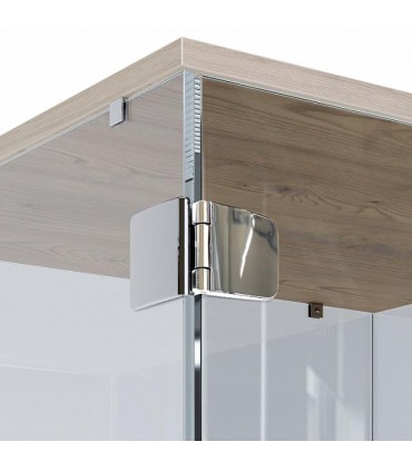 Plaque de recouvrement montage sur verre de la charnière série Obsession