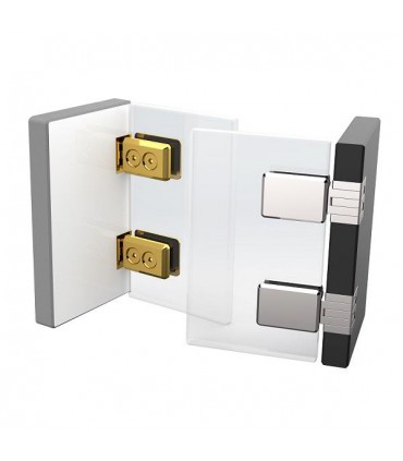 Charnière porte verre série Bonsai pour panneau de 12 mm