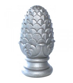 Tête de départ de rampe à visser en aluminium. Tête de départ de rampe à visser en aluminium.