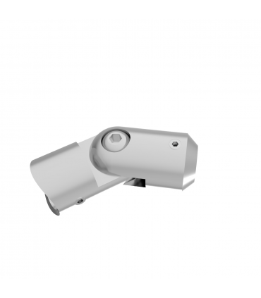 Support orientable pour barre ou lisse sur support plat ou rond