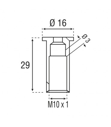 Fixation conique ou cylindrique dynamique au plafond