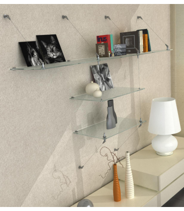 Fixation conique dynamique fixe sur verre