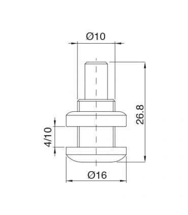 Fixation dynamique finale avec câble débouchant