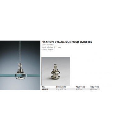 Fixation dynamique finale avec câble débouchant