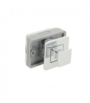 Serrure à bouton poussoir pour panneau d'épaisseur 12 à 16mm