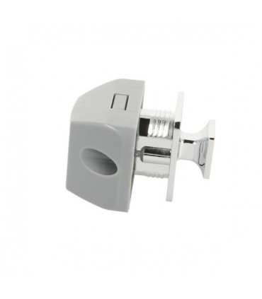 Serrure à bouton poussoir pour panneau d'épaisseur 12 à 16mm