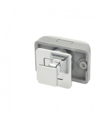 Serrure à bouton poussoir pour panneau d'épaisseur 12 à 16mm
