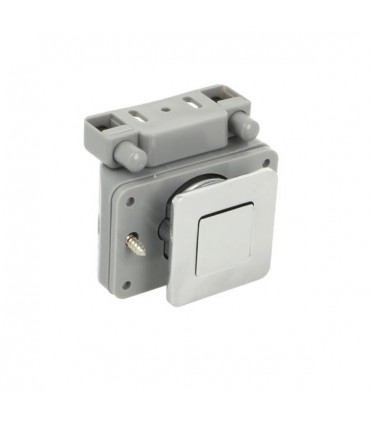Serrure à bouton poussoir pour panneau d'épaisseur 12 à 16mm