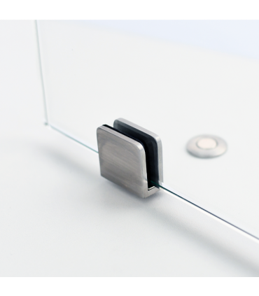 Butée magnétique au sol pour porte verre
