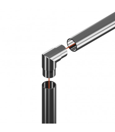 Raccord 90° angle vif pour tube Ø 42.4 x 2 mm