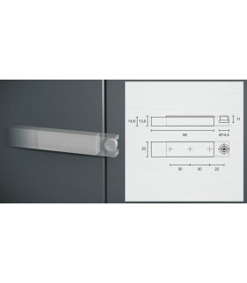 Loquet inox satiné Loquet inox satiné