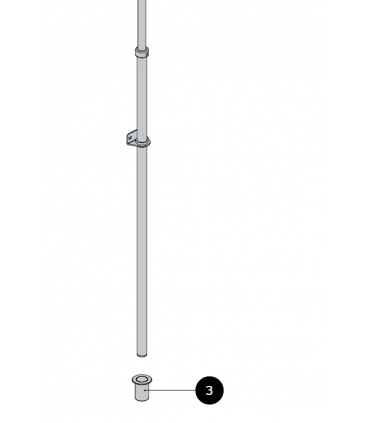 Serrure de sécurité en applique pour porte en bois