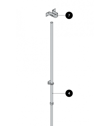Serrure de sécurité en applique pour porte en bois