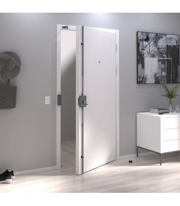 Serrure de sécurité en applique pour porte en bois