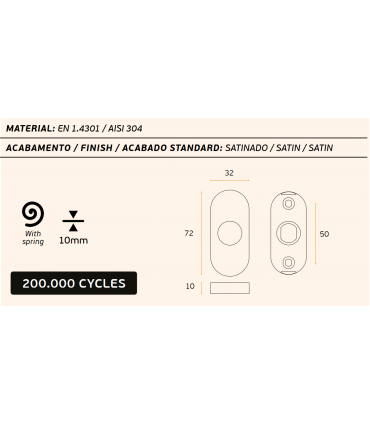 Paire de poignée béquille série Tubular C