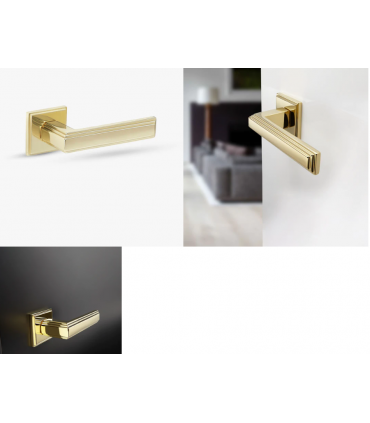 Poignée béquille sur rosace série NEW YORK de Groël