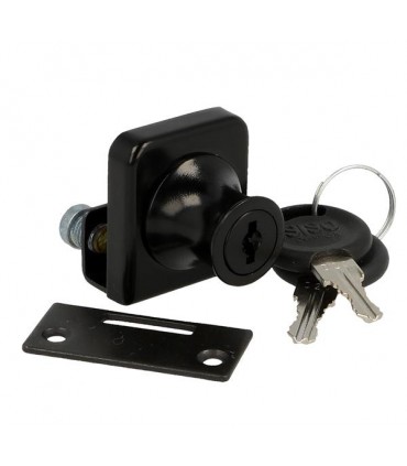 Poignée serrure série Vetro pour porte simple de vitrine en verre