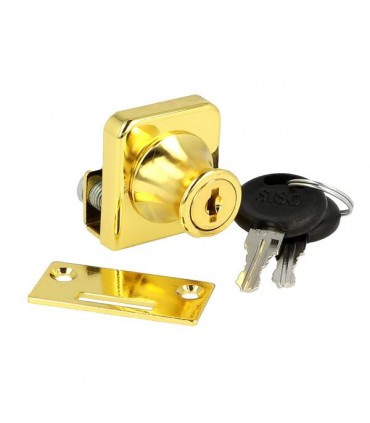 Poignée serrure série Vetro pour porte simple de vitrine en verre