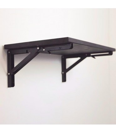 Paire de support autobloquant pour tablette rabattable en bois