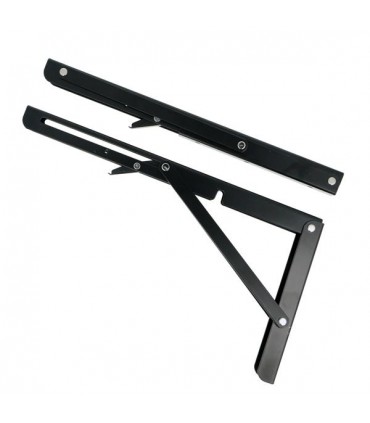 Paire de support autobloquant pour tablette rabattable en bois