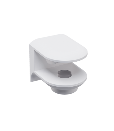 Support tablette avec embase pour verre d'épaisseur 6 à 11 mm