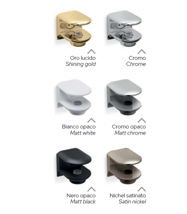 Support tablette avec embase pour verre d'épaisseur 6 à 11 mm