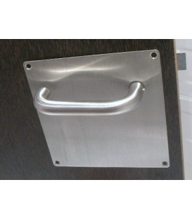 Paire de poignée double coude sur plaque Paire de poignée double coude sur plaque