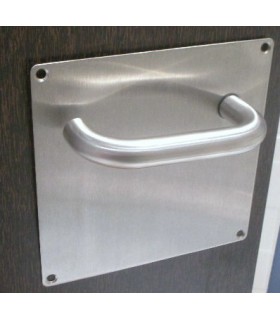 Paire de poignée double coude sur plaque Paire de poignée double coude sur plaque