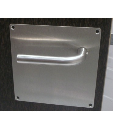 Paire de poignée simple coude sur plaque