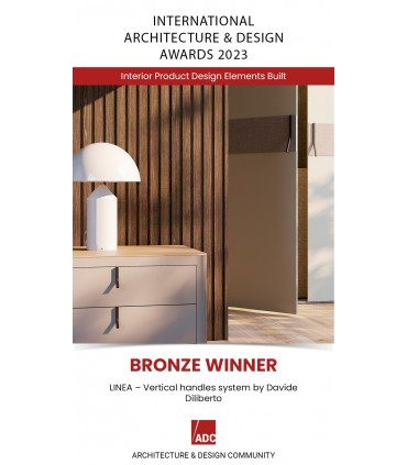 Poignée design Linea verticale 3500 par Davide Diliberto