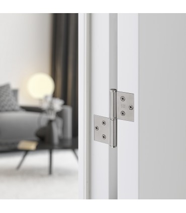 Charnière réversible en inox 100 X 84 X 2.5 mm 40 kg