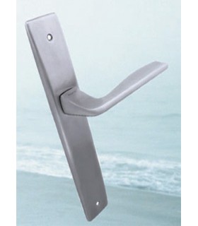 Paire de poignée bec de cane sur plaque série Mar