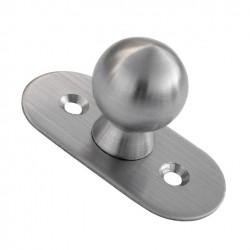 Poignée bouton rond sur plaque 65 x 30 mm Poignée bouton rond sur plaque 65 x 30 mm