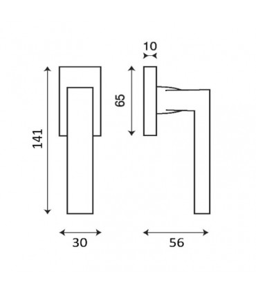 Poignée série DINAMICA design Ivo Pellegri