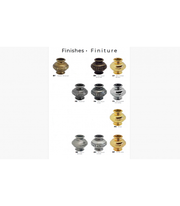 Poignée série ORTISEI sur rosace ou plaque