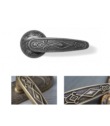 Poignée série POMPEI sur rosace ou plaque