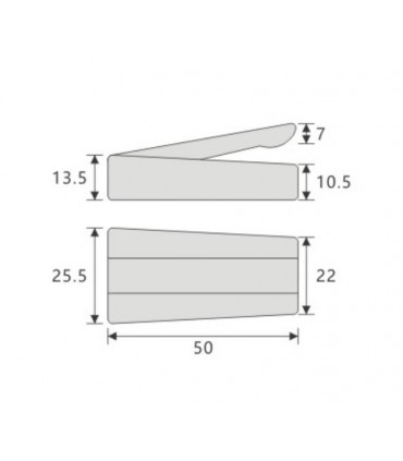 Patère rétractable Hippo pour armoire et placard