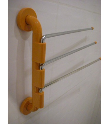 Porte serviette série Troll orange 3 branches