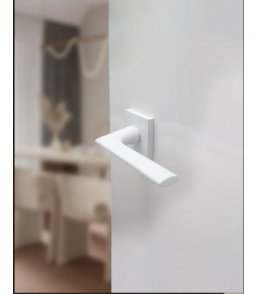 Poignée de porte et fenêtre série BACI sur rosace ronde ou carrée